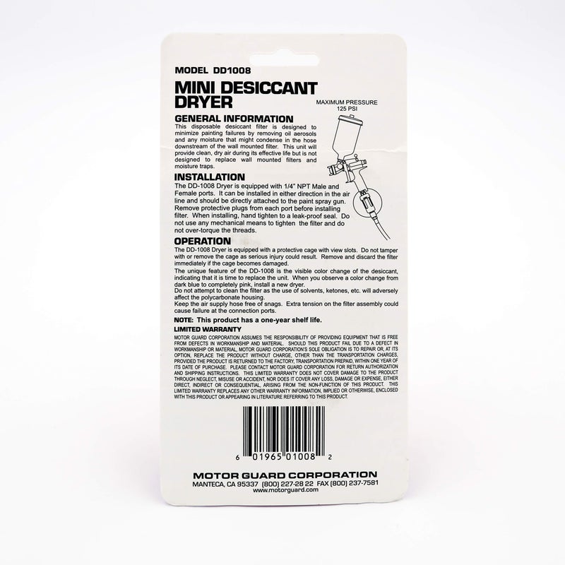 Motor Guard - Disposable Desiccant Filter 2Pk (DD1008-2) - Image 2